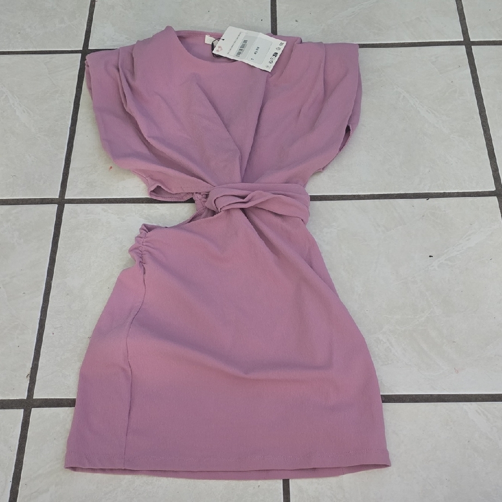 Zara Asymmetrical Mauve Dress